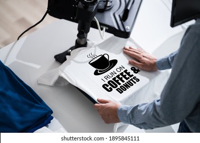 Heat Transfer T Shirt Printing. Tshirt Merchandise