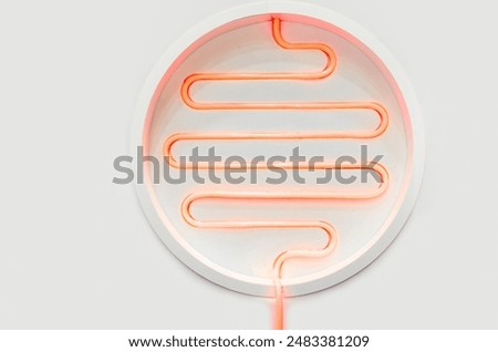 Similar – Image, Stock Photo heater with red hot pipe on white background