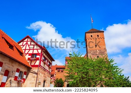 Heathens Tower or Heidenturm at Nuremberg Castle, located in the historical center of Nuremberg city in Bavaria, Germany
