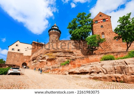 Heathens Tower or Heidenturm at Nuremberg Castle, located in the historical center of Nuremberg city in Bavaria, Germany