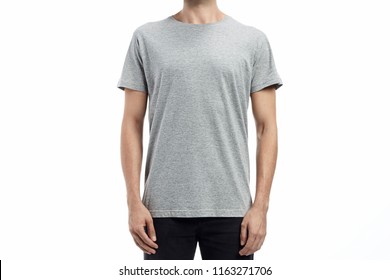 Download Heather Grey T Shirt High Res Stock Images Shutterstock