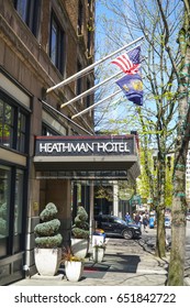 Heathman Hotel In Portland - PORTLAND / OREGON - APRIL 16, 2017