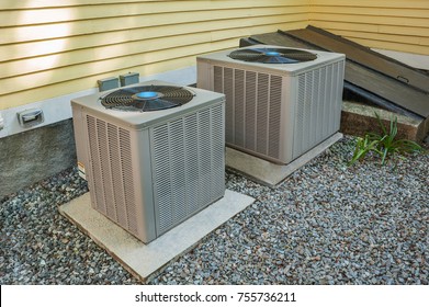 Heating And Air Conditioning Units Used To Climatize  A Home