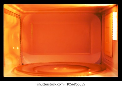 Heating Energy Inside Microwave Oven.