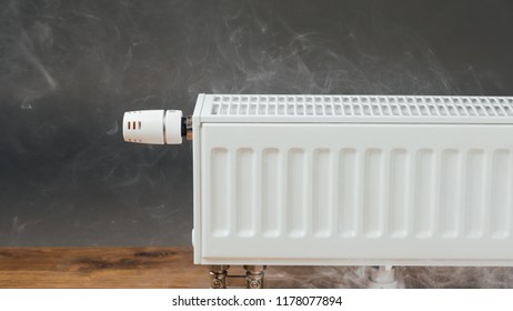 Heating Radiator With Warm Steam