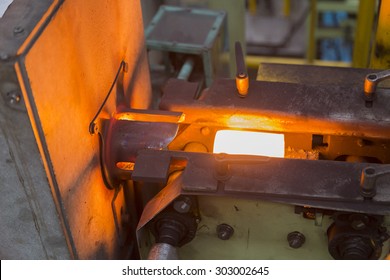 Heating Steel By Induction Heating Furnace For Hot Forging