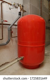 
Heating System With Boiler And Pipes In A Large Building