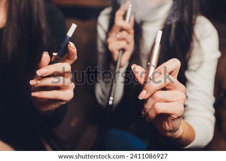 heat-not-burn tobacco product technology. e-cigarette before smoking