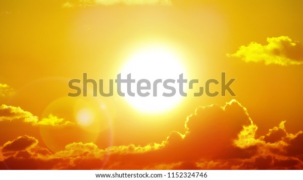 Heatwave hot\
sun. Climate Change. Global\
Warming.