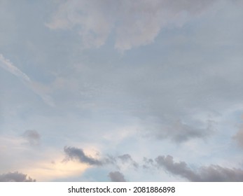 Heavenly Clouds Background. All White