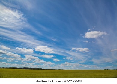 Heavenly Landscape Blue Sky Against Backdrop Stock Photo 2052199598 ...