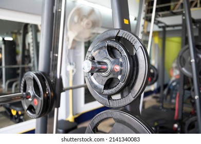 Heavy Barbells On The Floor Of The Gym Studio Copyspace Bodybuilding Weightlifting Fitness Power Strength Endurance Agility Exercise Exercise