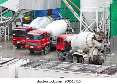 Heavy Concrete Truck on Construction Site