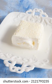 Heavy Cream Roll. Turkish Food Kaymak