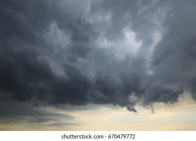 Heavy Dark Strom Sky Background Stock Photo 670479772 | Shutterstock