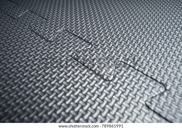 Heavy Duty Black Rubber Flooring Tiles Stock Photo Edit Now