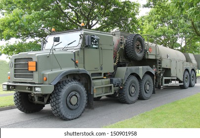 A Heavy Duty Military Army Fuel Tanker.