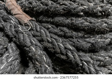 Heavy duty rope on a harbor pier. - Powered by Shutterstock