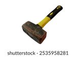 Heavy hammer isolated on white background. for Hard physical labor.