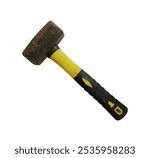 Heavy hammer isolated on white background. for Hard physical labor.