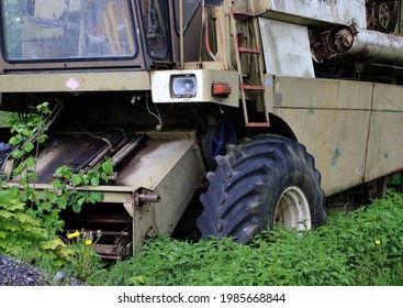 heavy harvester machine agricultural vehicle - Shutterstock ID 1985668844