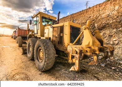 Heavy Machinery On One Site