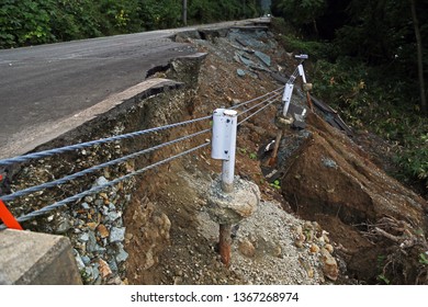 Heavy Rain Caused Landslide In Japan.