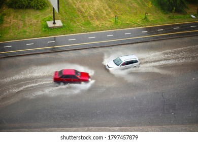 Heavy rain and heavy hail is a natural disaster, during a thunderstorm it bends and breaks trees, floods city streets, creates accidents on the roads