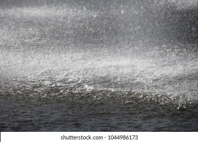 Heavy Rainfall Or A Strong Stream Of Water.