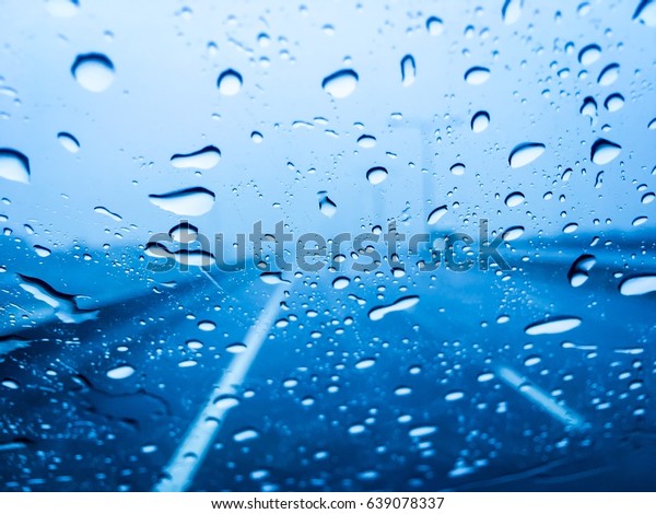 an heavy raining.The road are wet. To be\
safe,  slowly and carefully on\
driving.