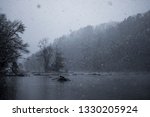 Heavy Snowfall on the Chattahoochee River, Atlanta, GA (Chattahoochee River National Recreation Area, Akers Mill Access Point, Dec 2017)