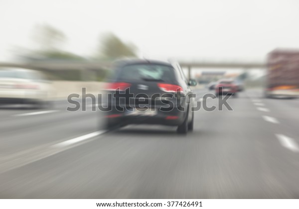 heavy traffic on the
highway
