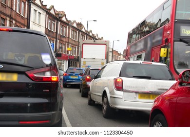 Heavy Traffic On A London Road