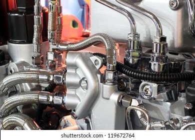 Heavy Truck Engine Detail