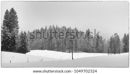 Similar – Peace. Winter Snow Field