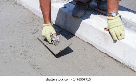 Heavy work for a construction worker on the site.