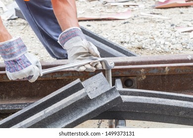 Heavy work for a construction worker on the site.