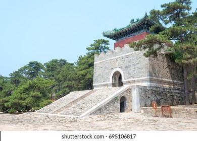 HEBEI, CHINA - Jul 06 2016: Yuling Consort Tomb at Eastern Qing tombs (Qianlong Emperor's concubines and Consort Tombs). a famous historic site (UNESCO World Heritage) in Zunhua, Hebei, China.