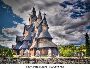 Heddal Stave Church, Norways largest stave church, Notodden municipality, Norway - Shutterstock ID 1030696762
