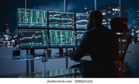 Hedge Fund Trader Trabaja en un Foto de stock 2088641626 | Shutterstock