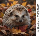 A hedgehog is a small, spiny mammal known for its distinctive coat of sharp quills. When threatened, it can curl into a tight ball, with its quills sticking outwards to deter predators. Hedgehogs are 