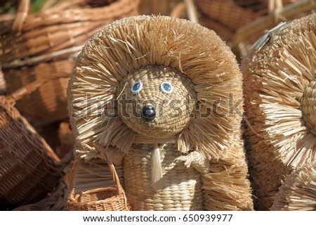 Hedgehog from straw