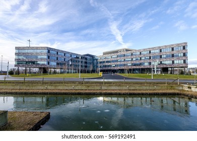 Heerlen, Netherlands, January 2017. Office Building Of The Dutch Central Statistics Agency Or CBS