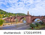 Heidelberg with the Alte Brucke bridge in autumn, Germany.