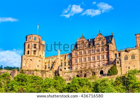 Heidelberg Castle is a ruin in Germany and landmark of Heidelberg
