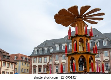 Heidelberg, Christmas Market Ready To Opening