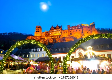 Heidelberg, Baden-Württemberg, Germany - 11.25.2016: Christmas Market 