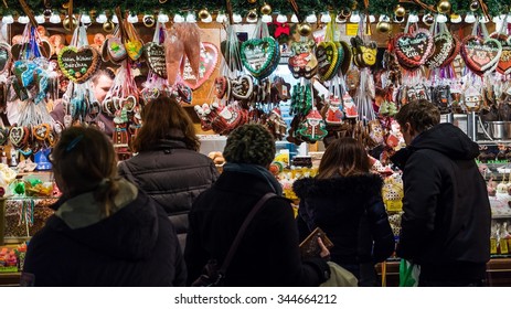 Heidelberg, Germany - Circa November 2015 - Christmas Market In Heidelberg