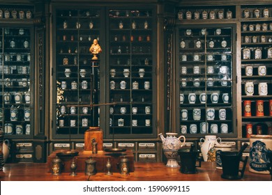 Heidelberg, Germany - June 5, 2019 : Heidelberg Castle Pharmacy Museum