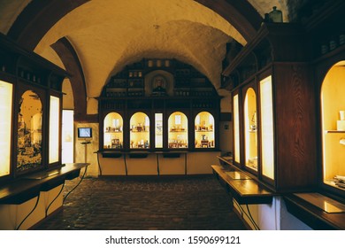 Heidelberg, Germany - June 5, 2019 : Heidelberg Castle Pharmacy Museum